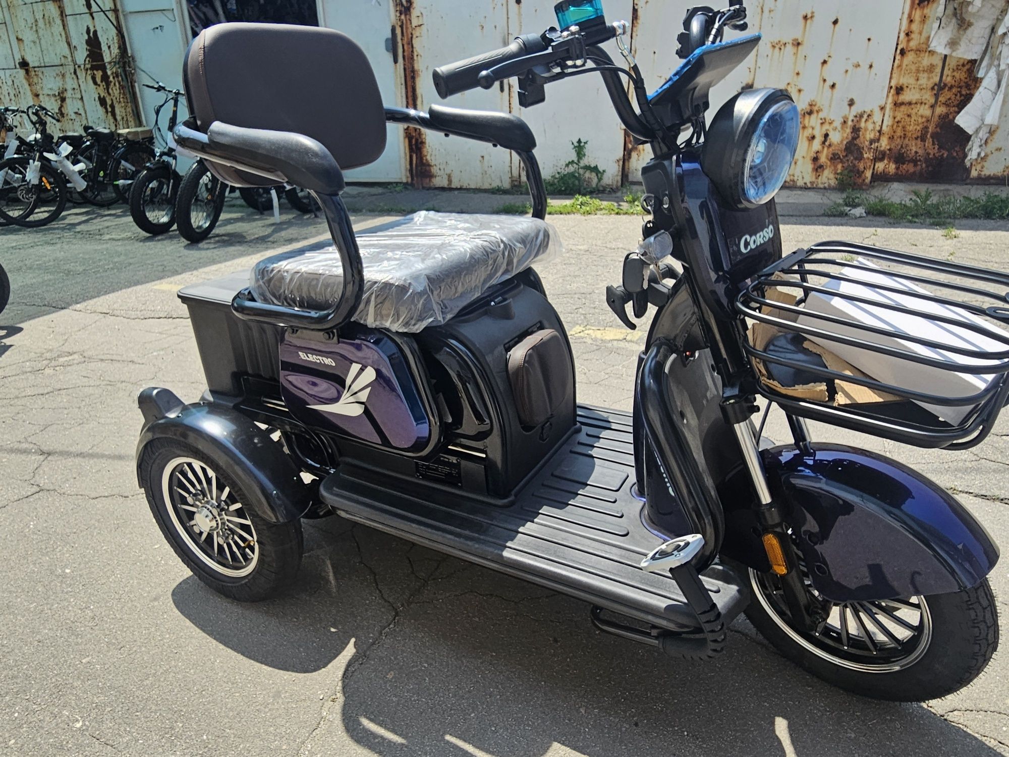 Электро трицикл електротрайк Corso Ostin 800Вт 23 Ah