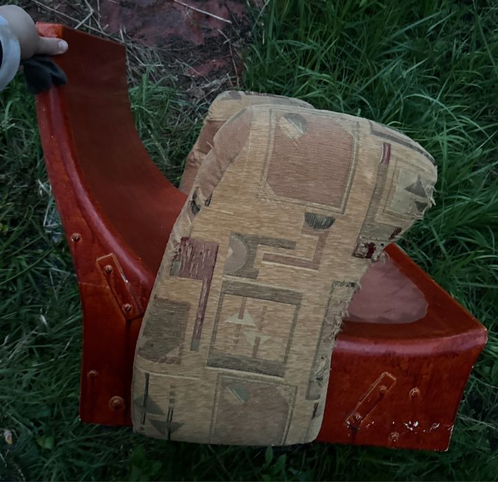 Кресло винтажное пластмасовое ГДР