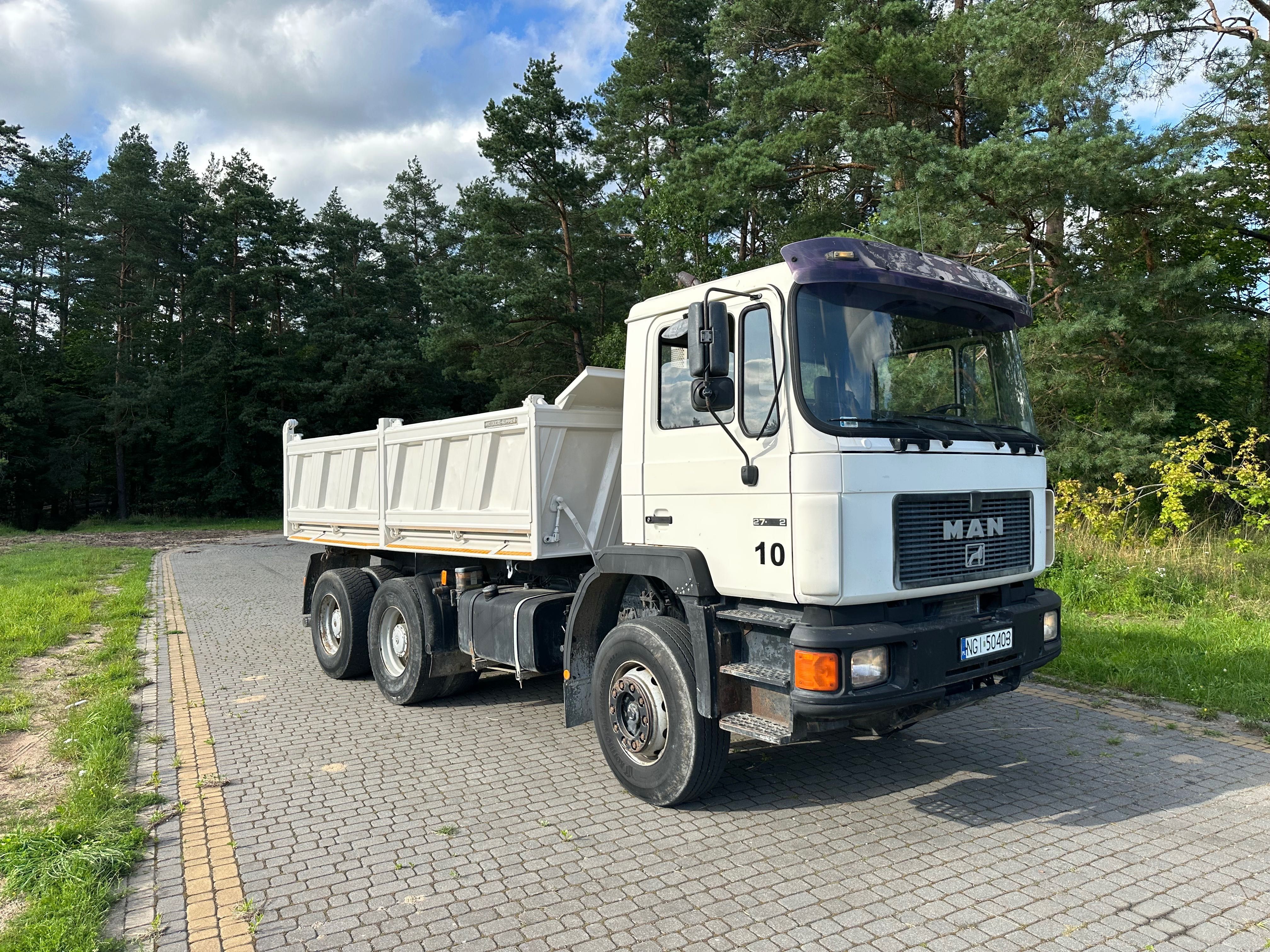 Man 26.372/6X4/Wywrotka z 1996 roku/Hydroburta