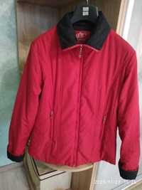 Женская куртка осенне-весенняя / красная / размер 46