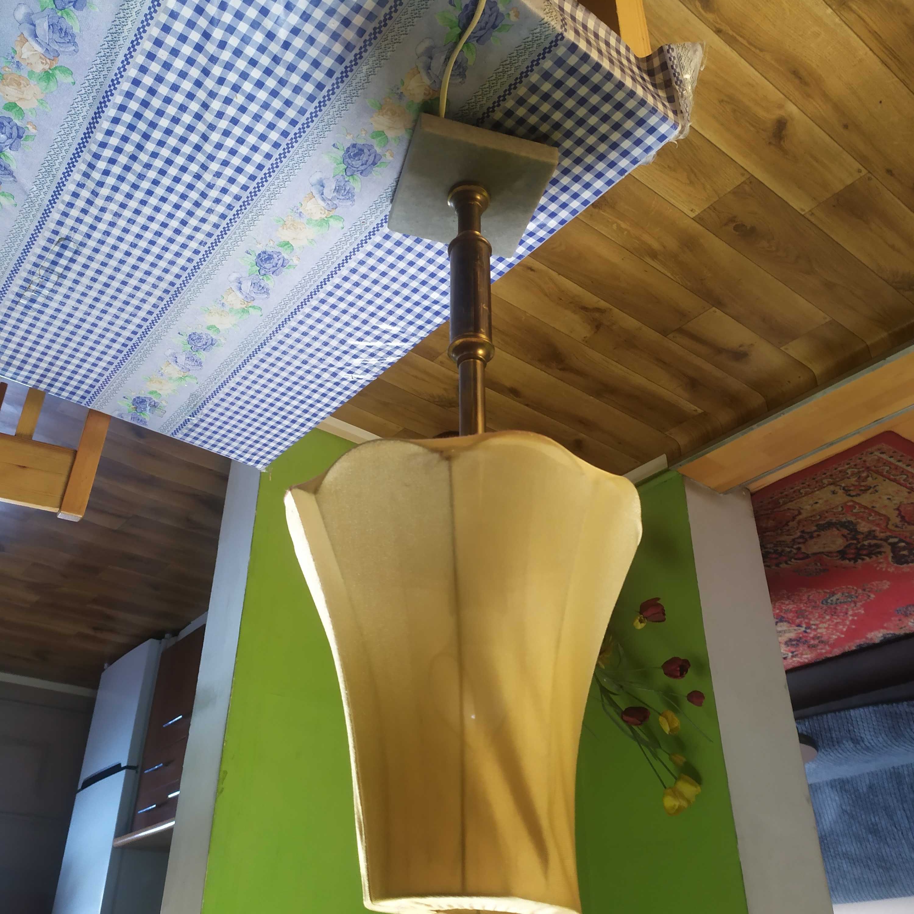 Mosiężna lampa biurkowa