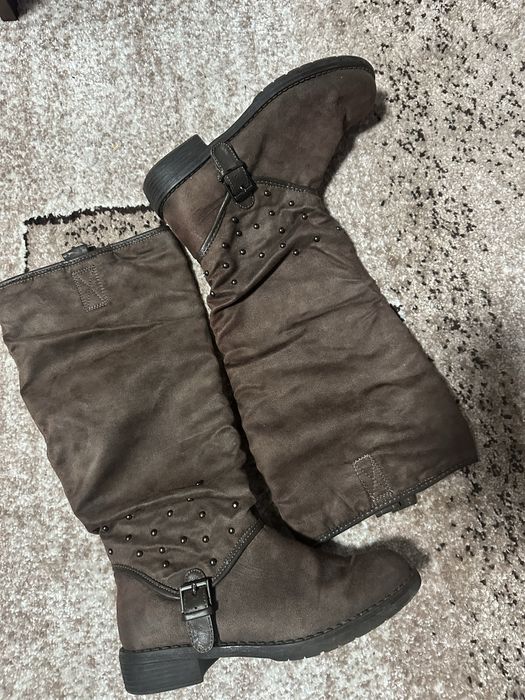 Сапоги коричневі
