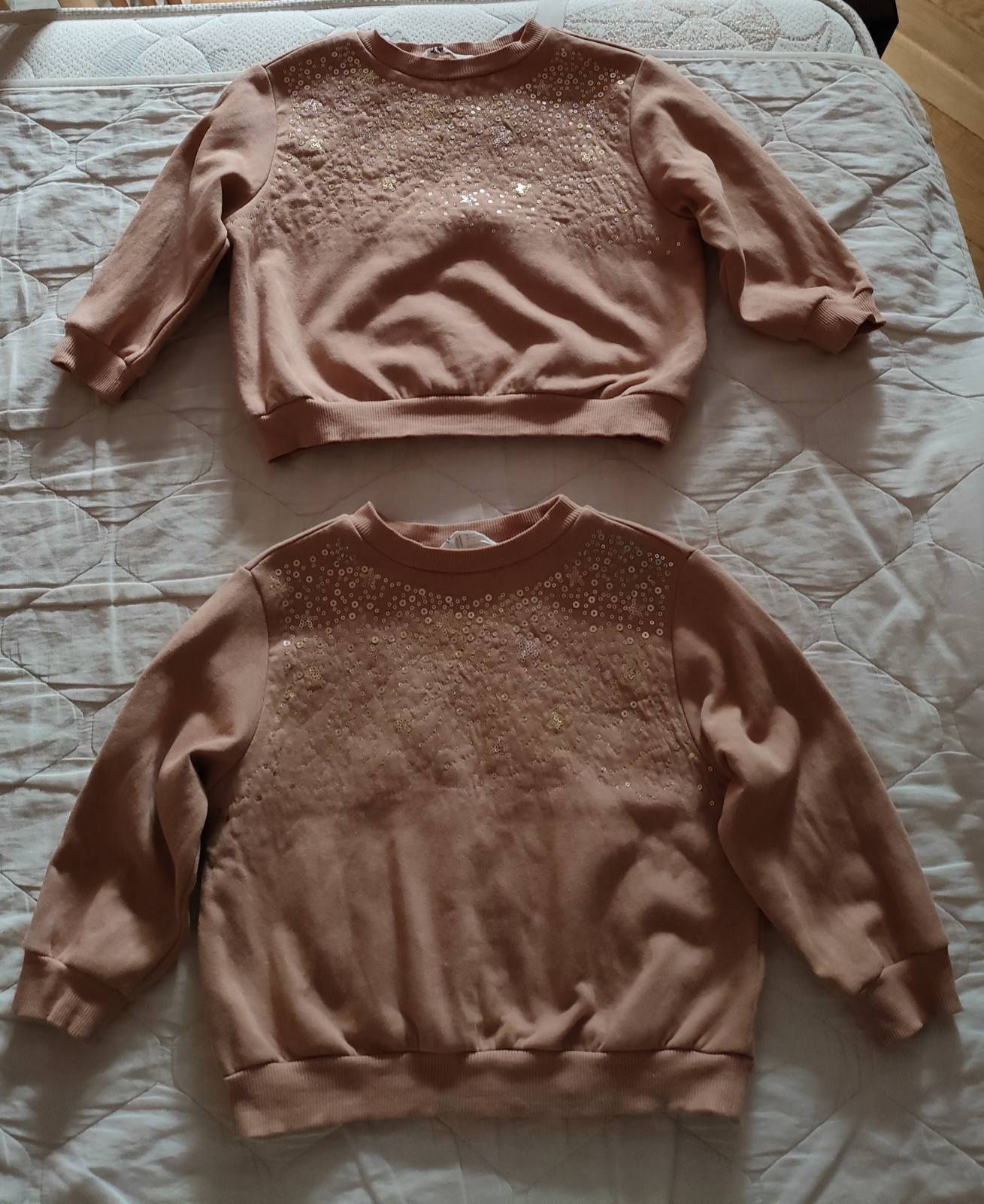 Джемпер теплий светр світшот з пайєтками H&M для дівчинки 98 104