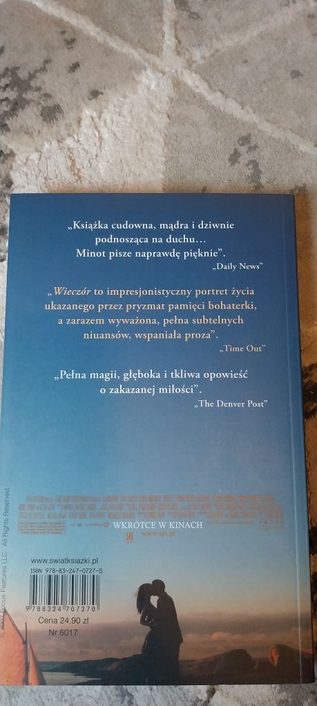 Książka.S.Minot. Wieczór
