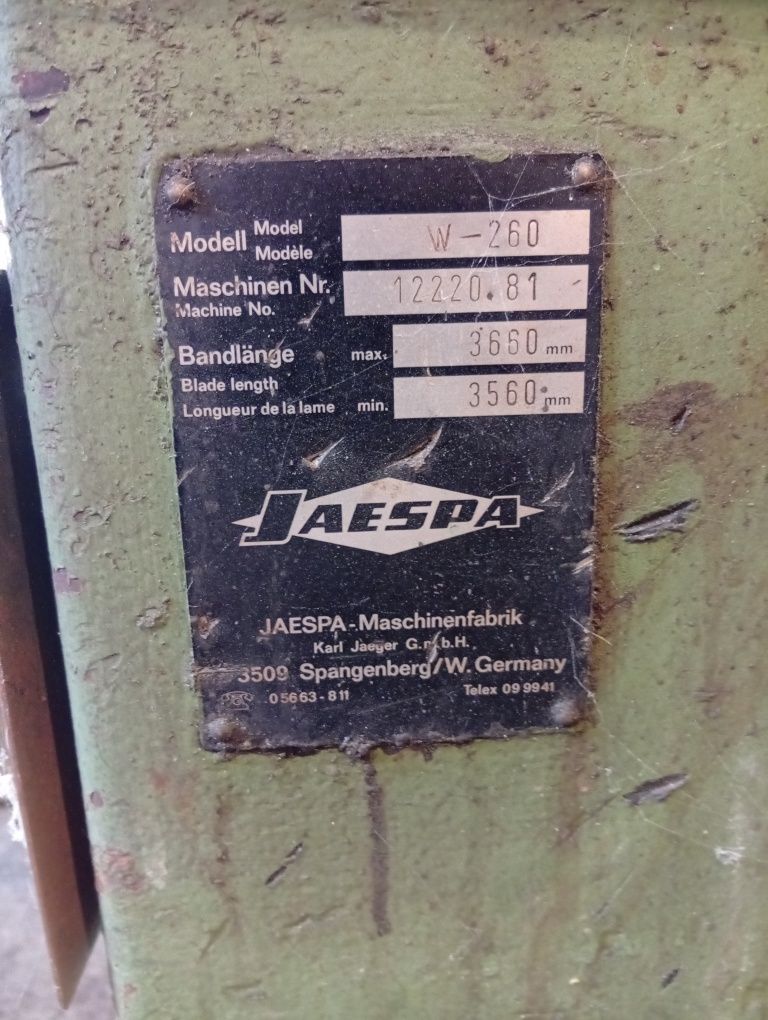 Pila tasmowa jaespa W-260