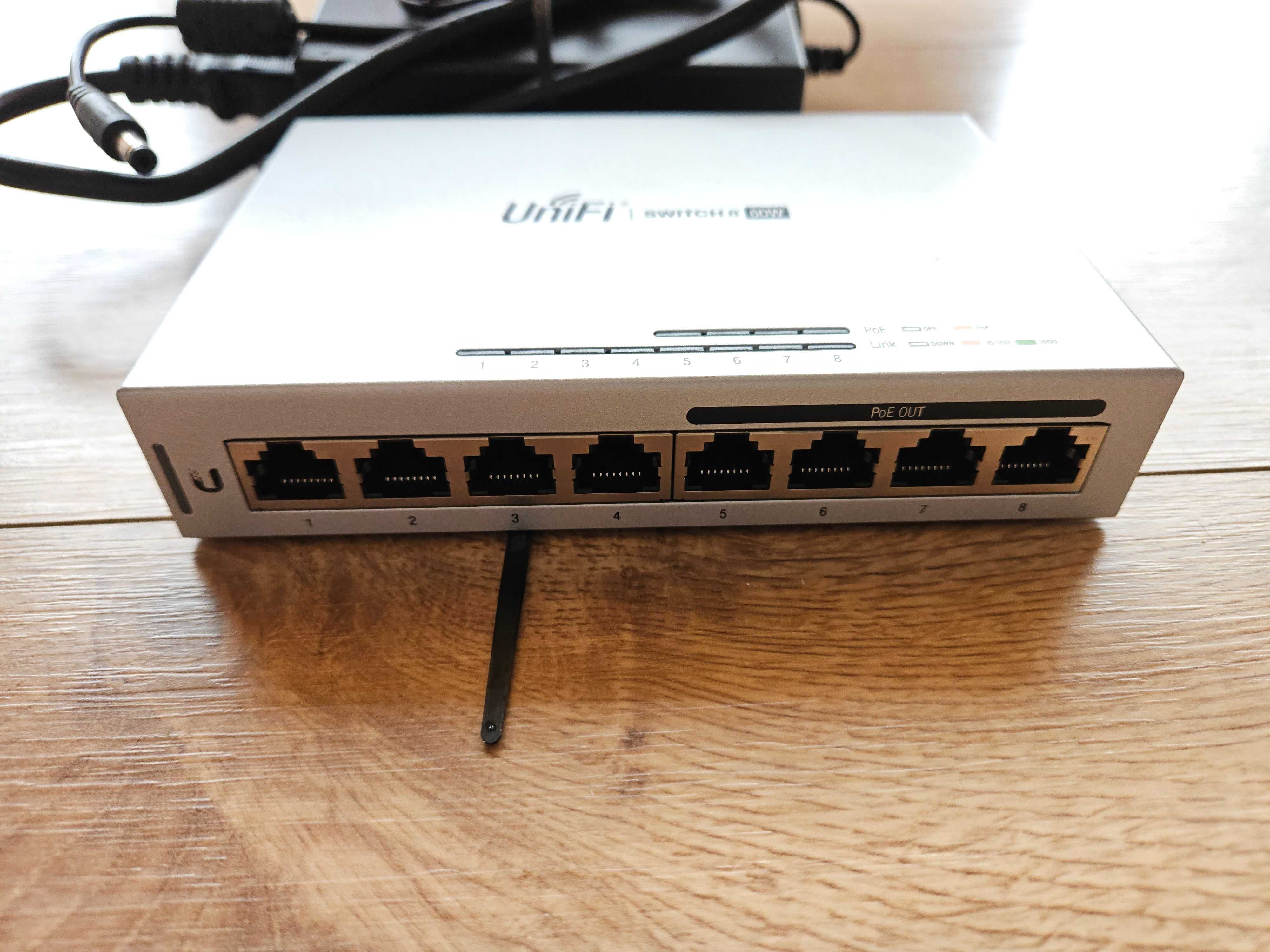 UniFi switch 8, 60W,  PoE OUT x 4 - Ubiquity networks