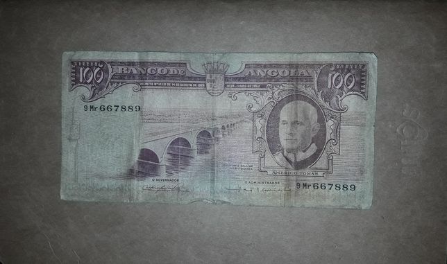 Nota de 100$00 Escudos Américo Tomás 1962