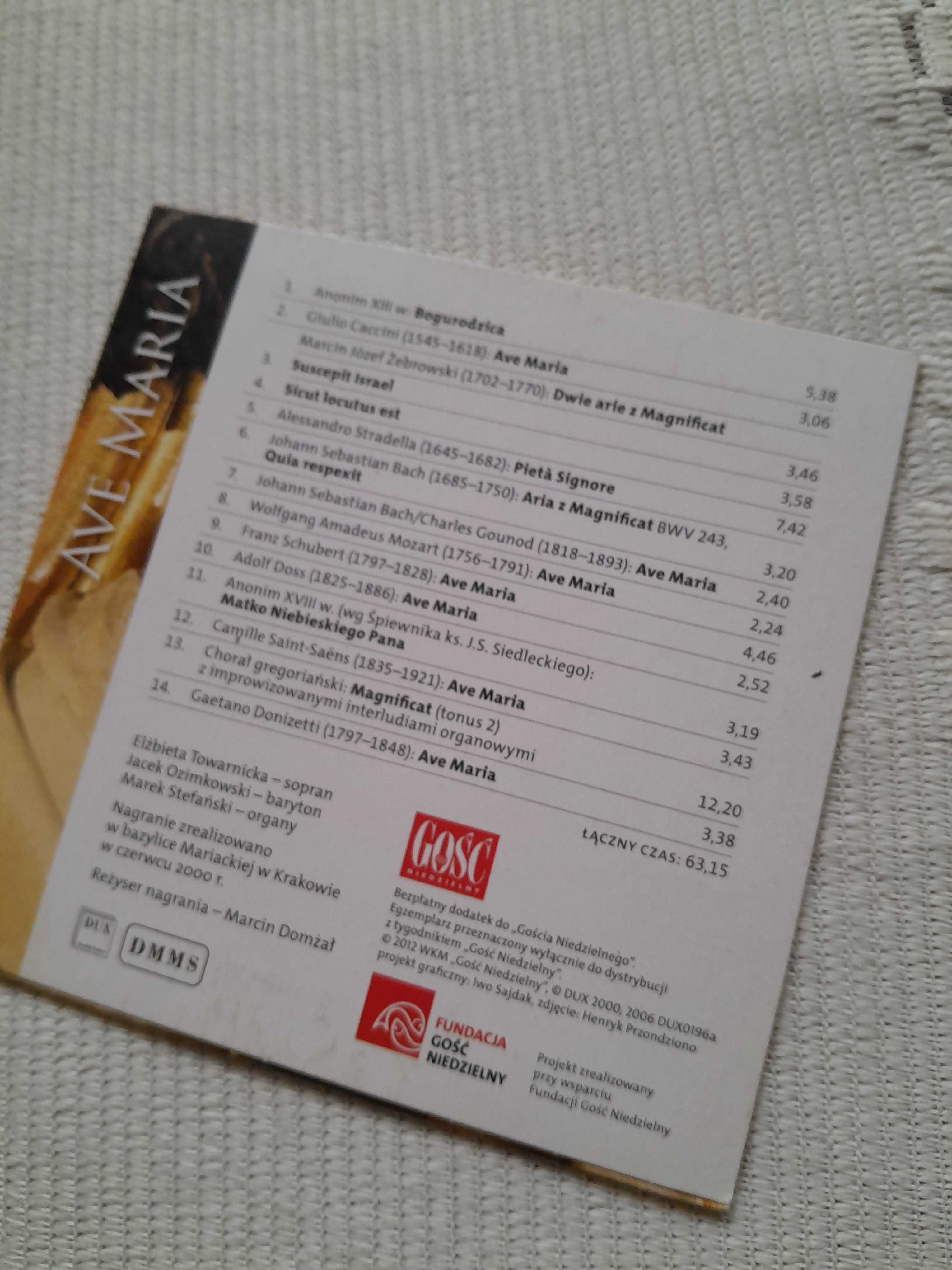 "Ave Maria w Bazylice Mariackiej w Krakowie" CD