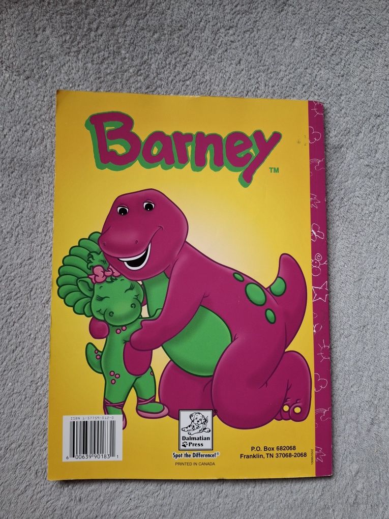 Kolorowanka Książka "Barney"