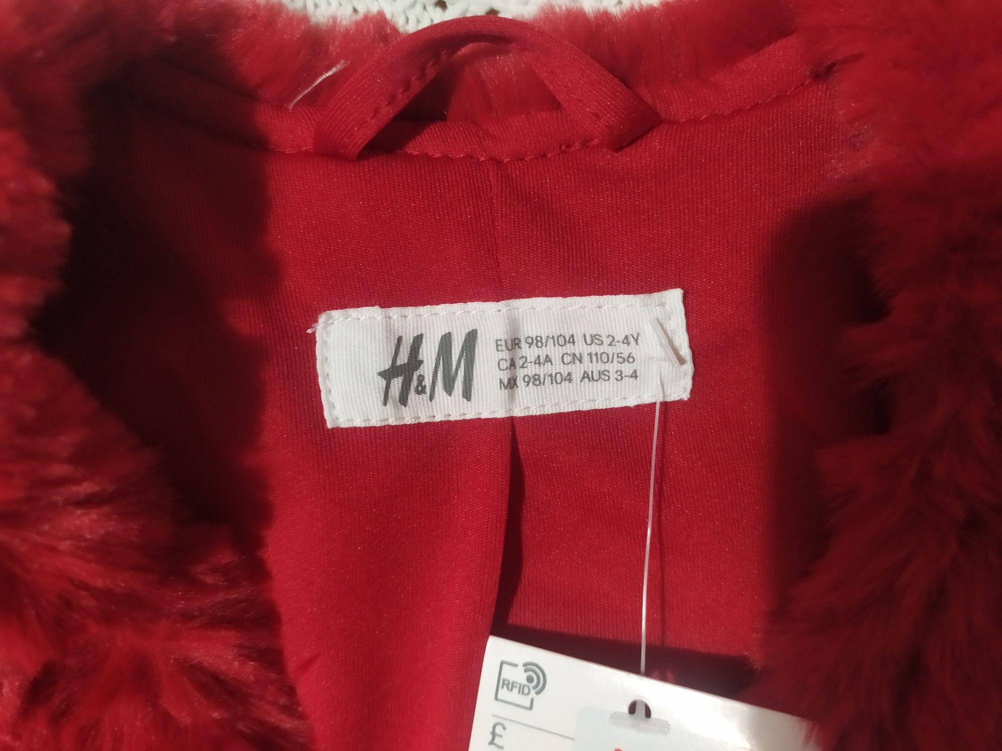 98 104 NOWA kurtka bolerko futerko H&M