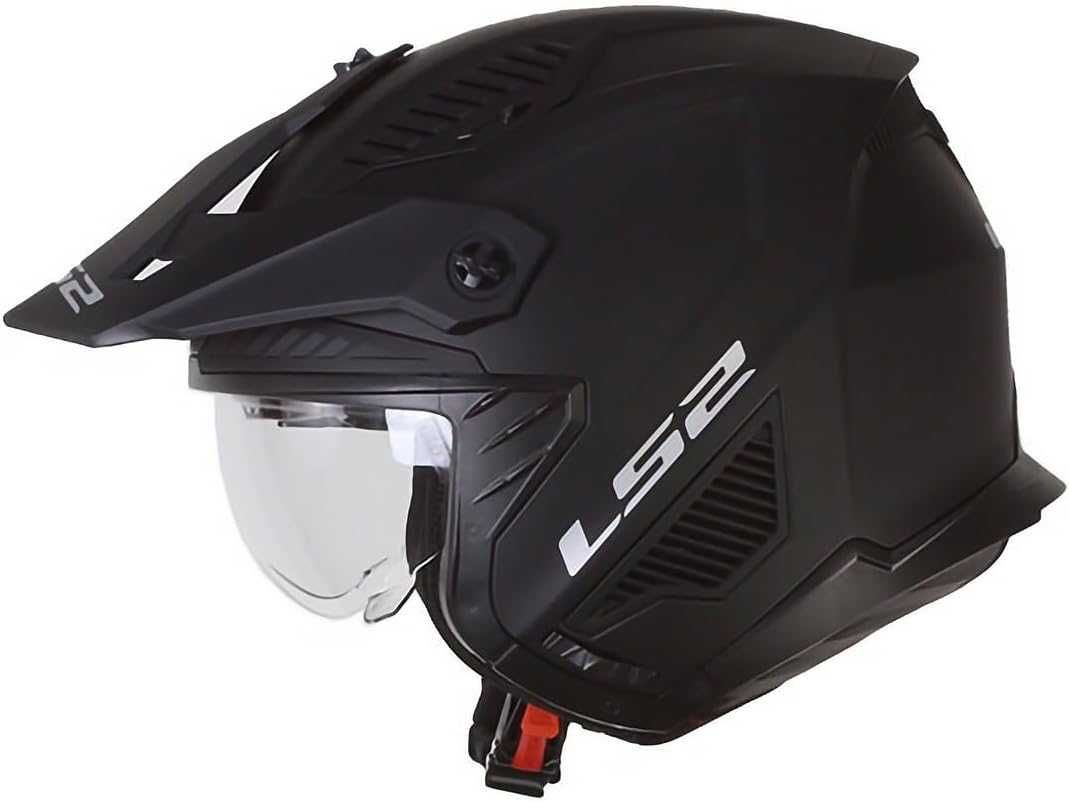 LS2, crossoverowy kask motocyklowy DRIFTER solid mat black 2206, L