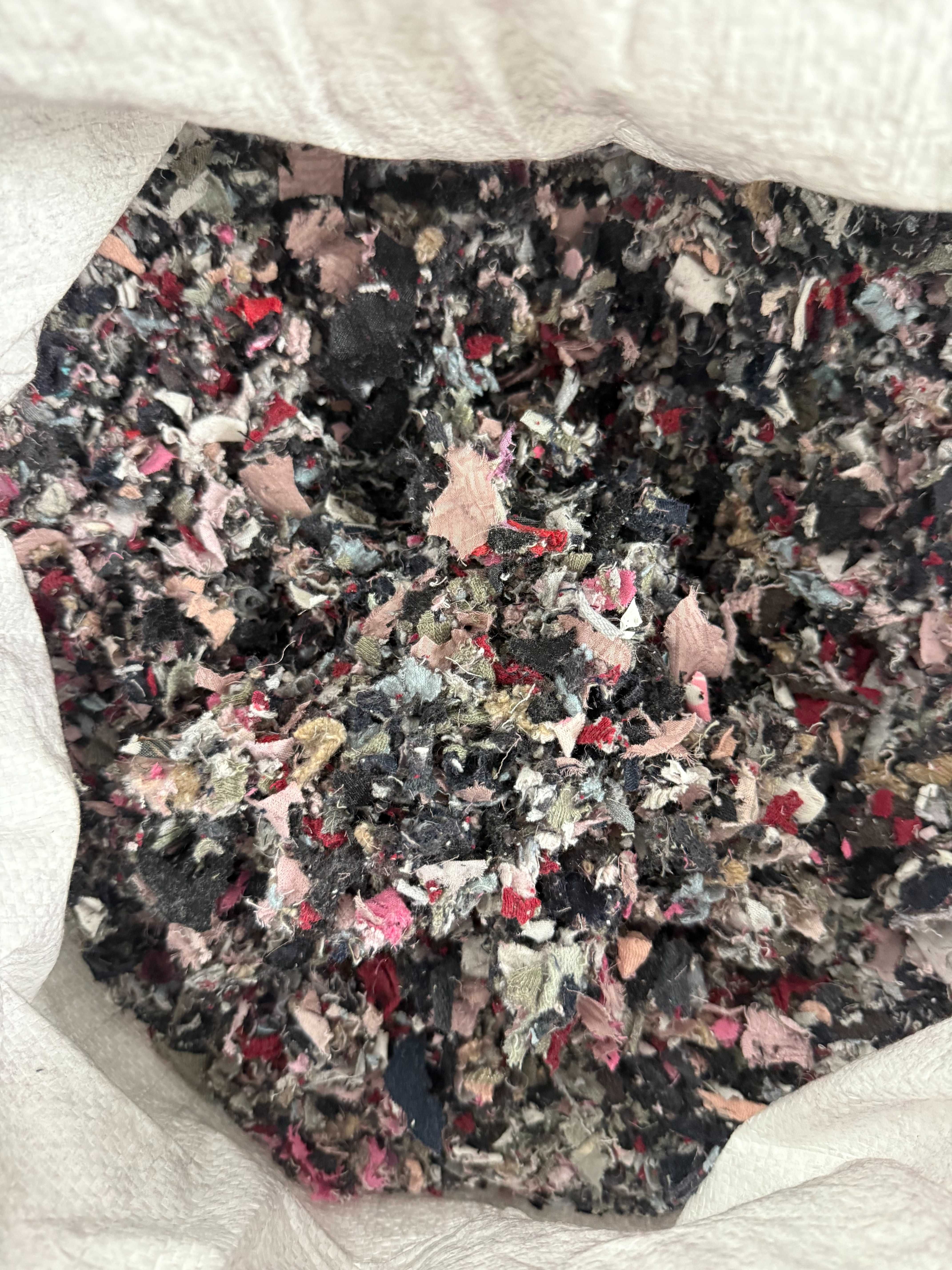 Wypełniacz textylny, Wypełnienie z recyklingu odzież  Puch 2 zł/kg