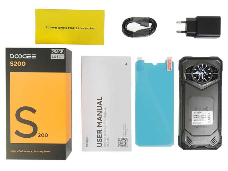 Doogee S200 12/256GB, АКБ 10100mAh, Дисплей 120 Гц, Захищений смартфон
