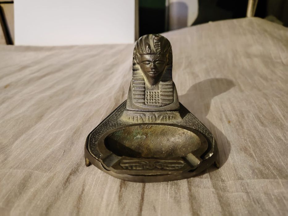 Popielniczka mosiężna Faraon Egipt