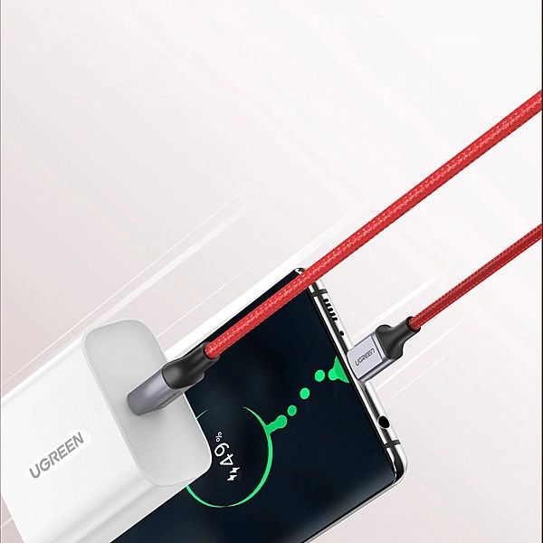 Kabel Ugreen US294 USB-C - USB-C 3A 480Mb/s 1m - czerwony