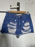 Denim Co szorty krótkie spodenki przetarcia jeans dżins wysoki stan