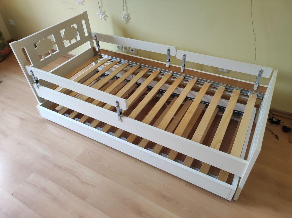 Ikea kritter 70x160 z łóżkiem dolnym. Materace w komplecie