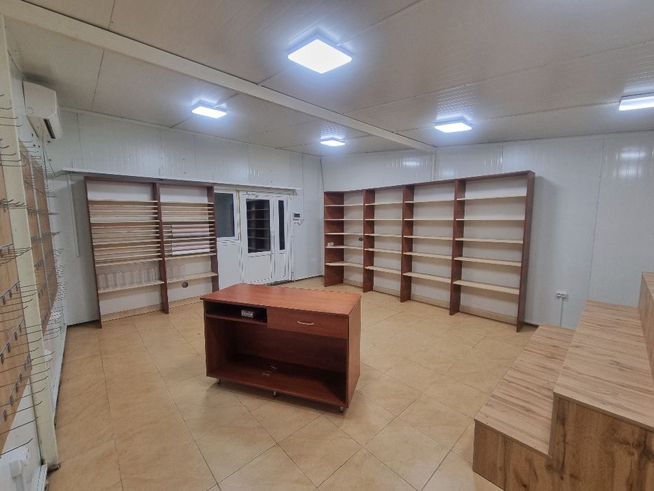 Стелажі, полки у магазин, ДСП, золотий дуб + смерека, меблі