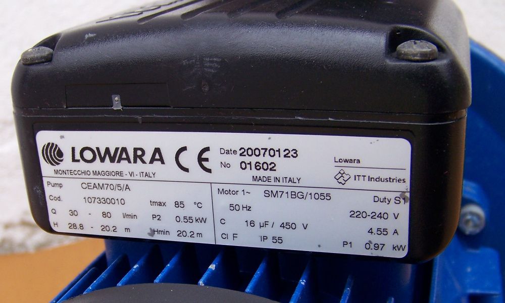 Pompa wody Lowara 8bar + regulator ciścienia Genyo 10bar
