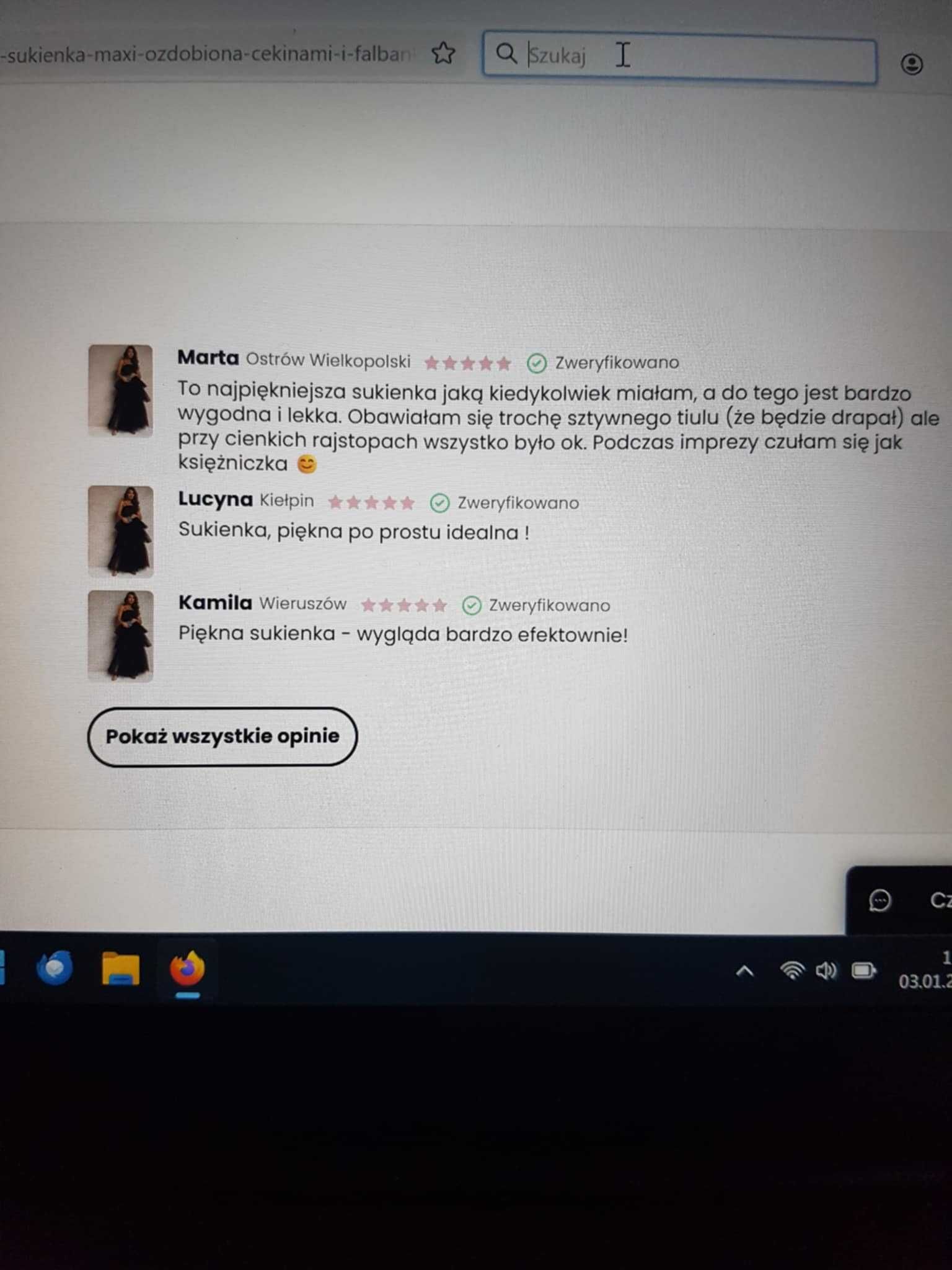 Sukienka wieczorowa