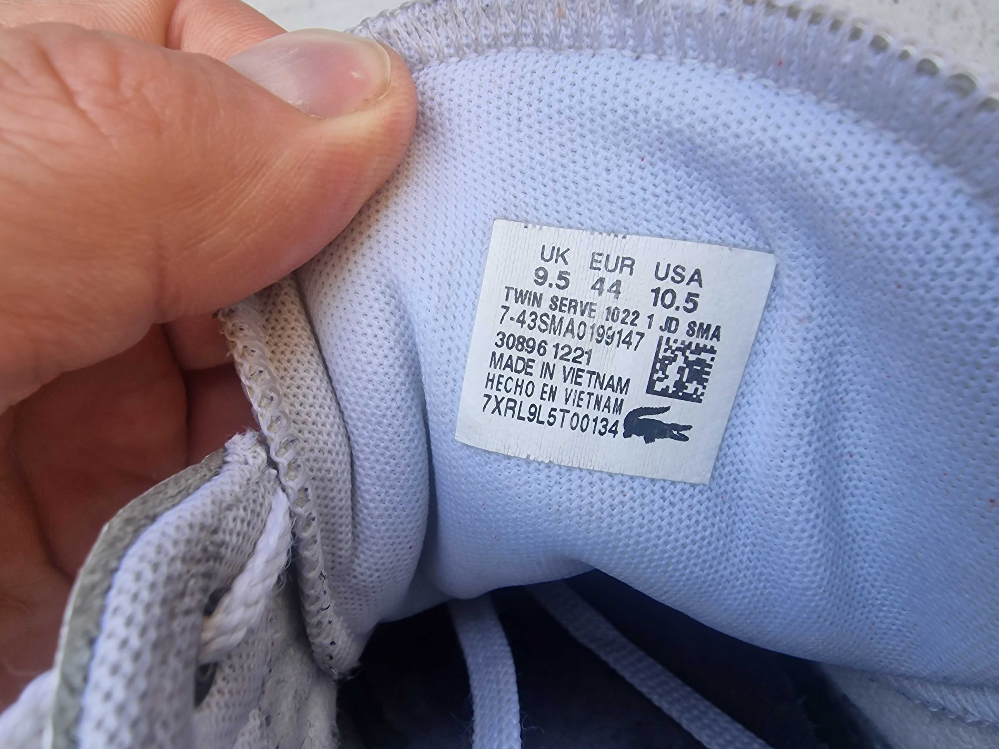 Кросівки чоловічі Lacoste Twin Serve 44р супер зручні