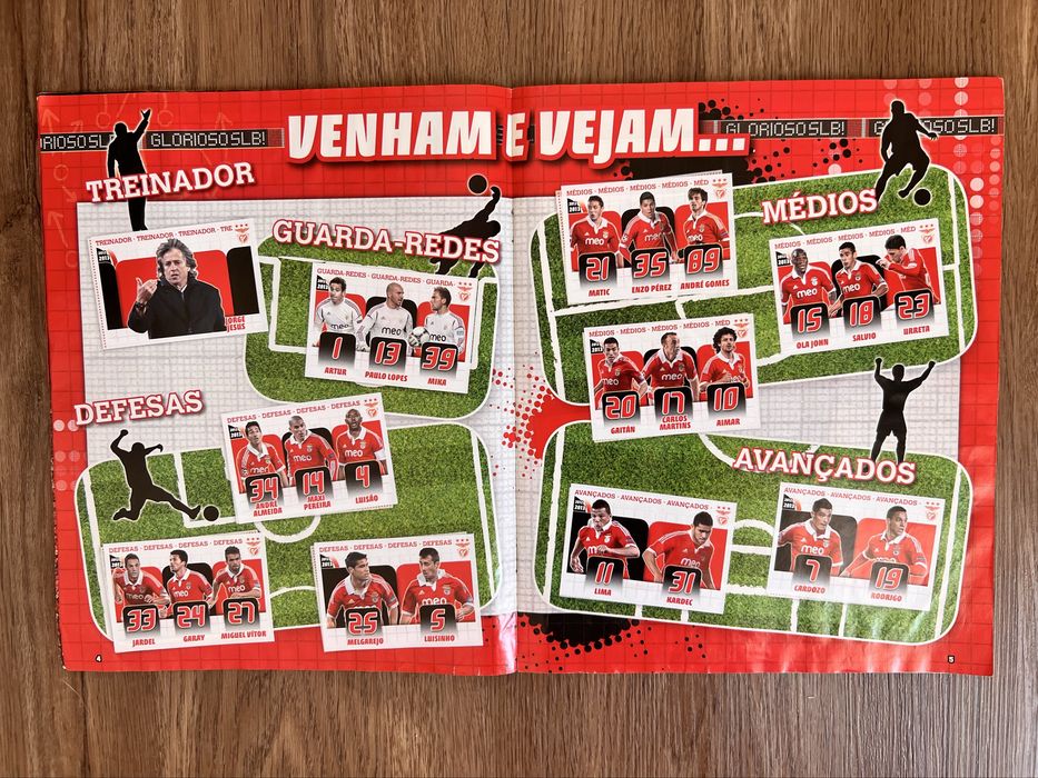 Caderneta completa SL BENFICA 2012-13