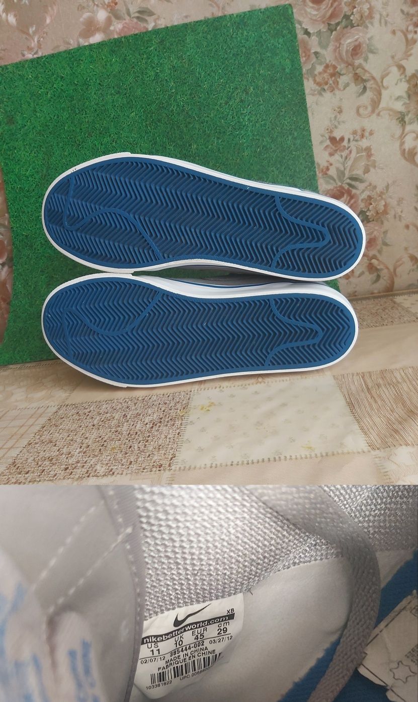 Кросівки снікери хайтопи замшеві Nike Toki Sb оригінал size 45/29см