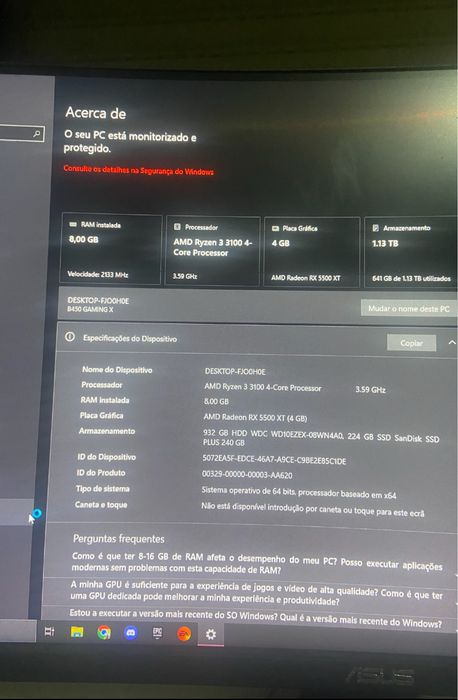 PC Gaming AMD Ryzen 3 | RX 5500 XT 4GB | 8GB RAM | SSD + HDD