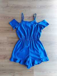 Яскравий літній синій комбінезон з шортами New Look, ромпер, р. 152