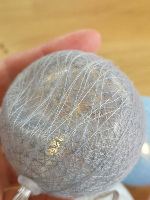 Łańcuch lampek dekoracyjnych "Cotton Balls" 10 kul