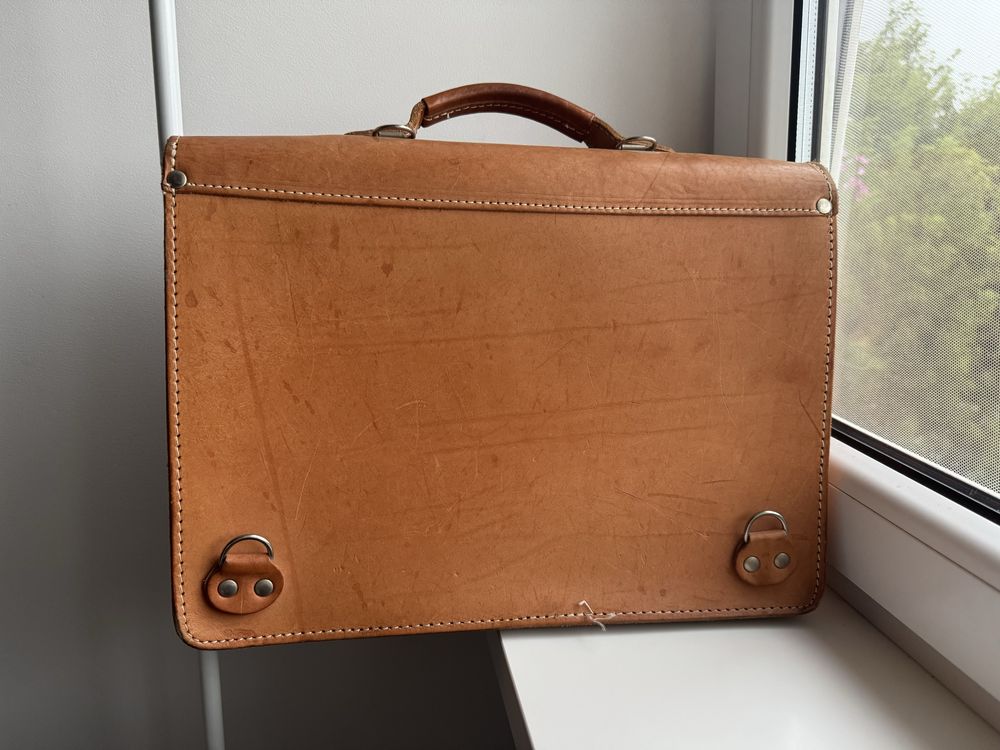 Tornister totva skorzana vintage
