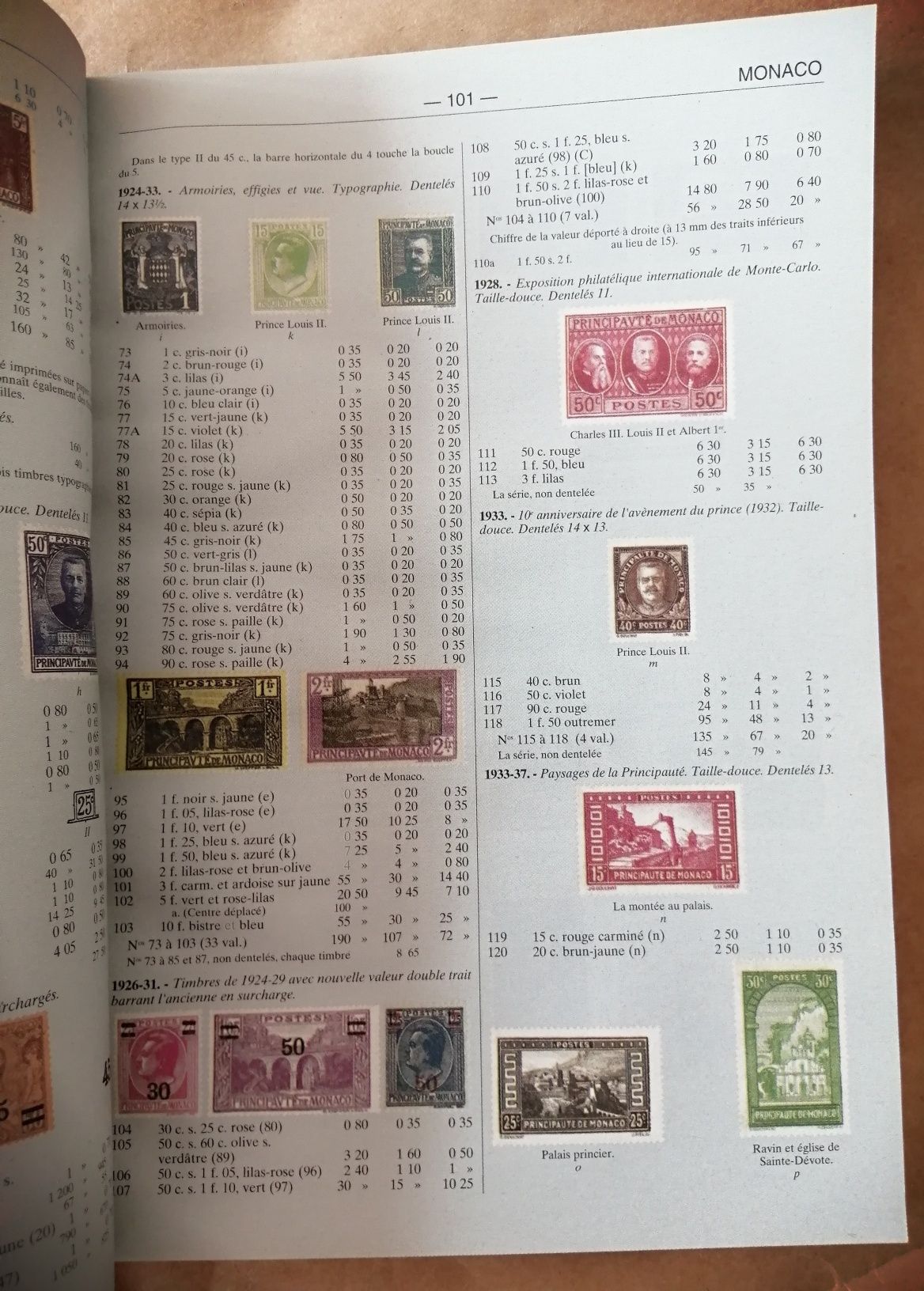 Catálogo selos yvert & tellier