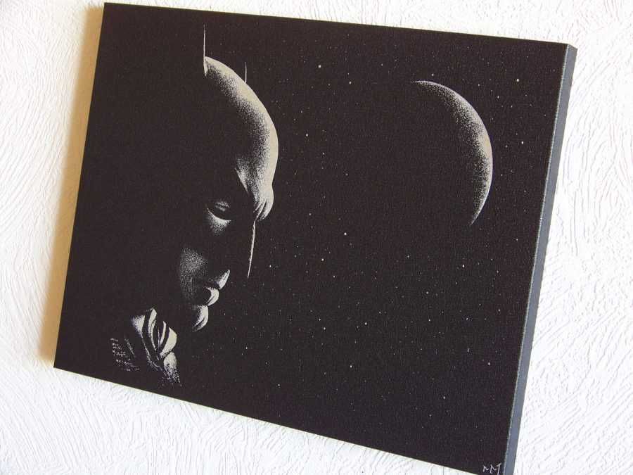 Batman - Obraz ręcznie grawerowany w blasze ... Prezent