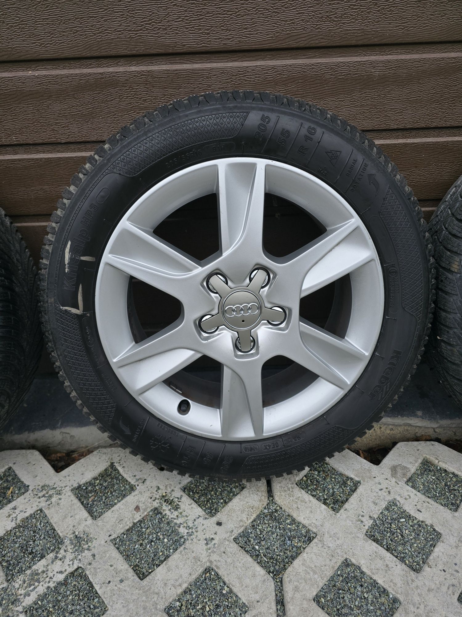 Koła audi 5x112 16 6.5j et50 + opony zima 4x~7mm