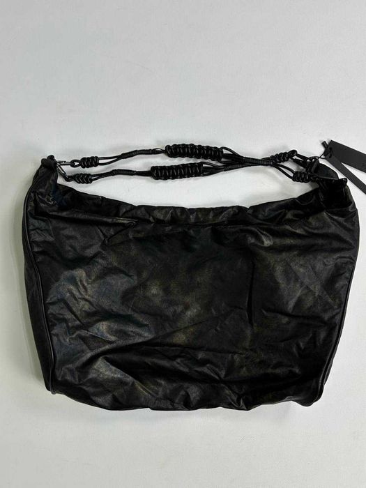 Шкіряна Сумка-рюкзак чорна black shopping bag черный рюкзак
