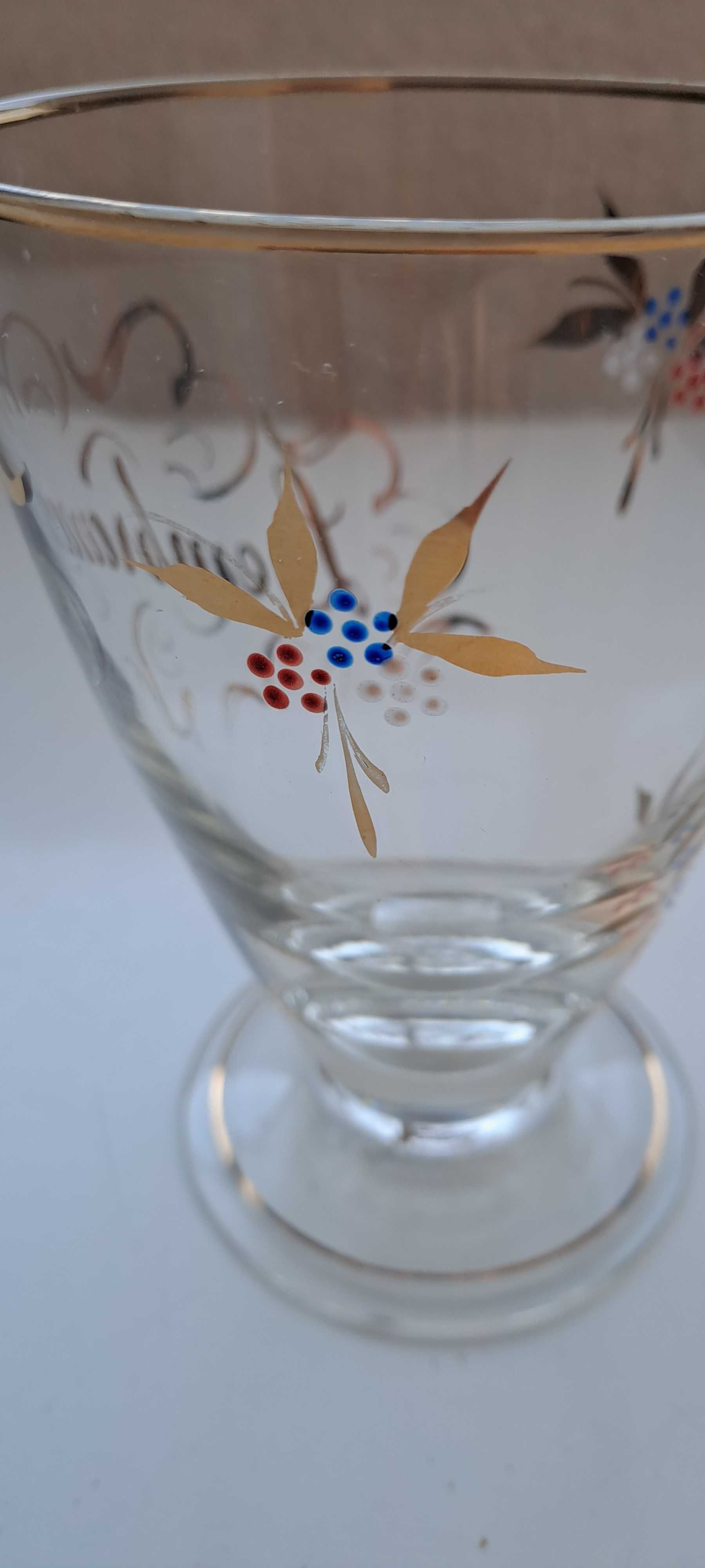 Copo Pintado à mão "Lembrança" muito antigo