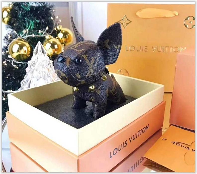 Porta-Chaves Louis Vuitton "Dog Edition" Novo