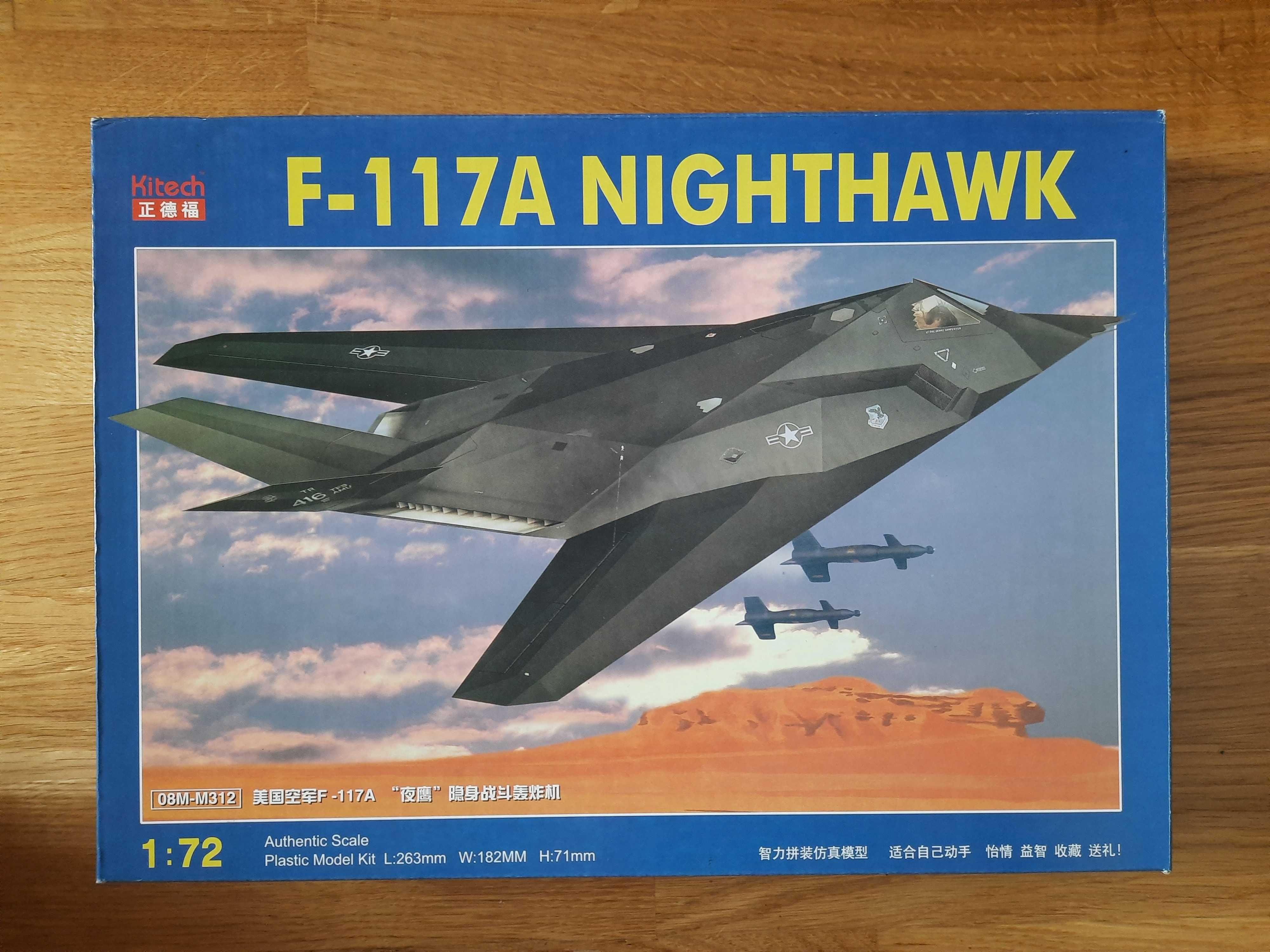 Model do sklejania F-117A Nighthawk skala 1/72