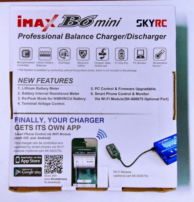iMAX B6 mini 60W(6A) SkyRC Оригинал универс-е зарядное устройство.