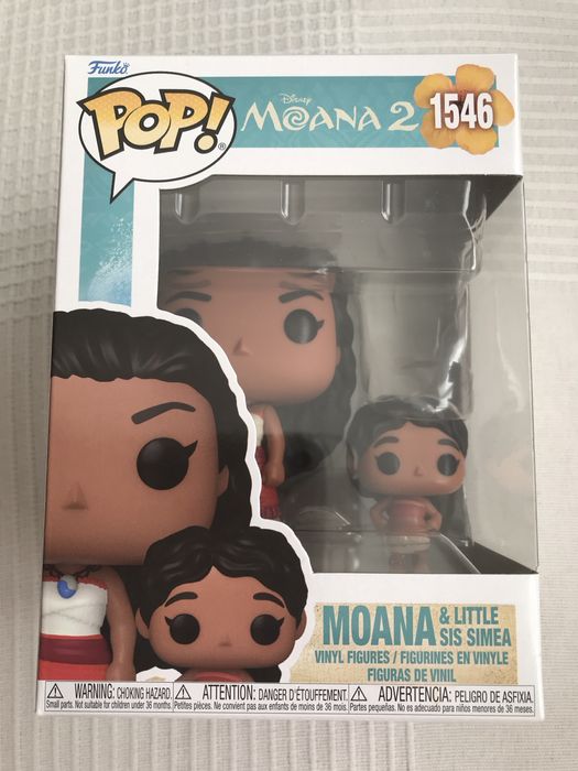 Funko Pop 1546, 1547 e 1548 da Moana 2
