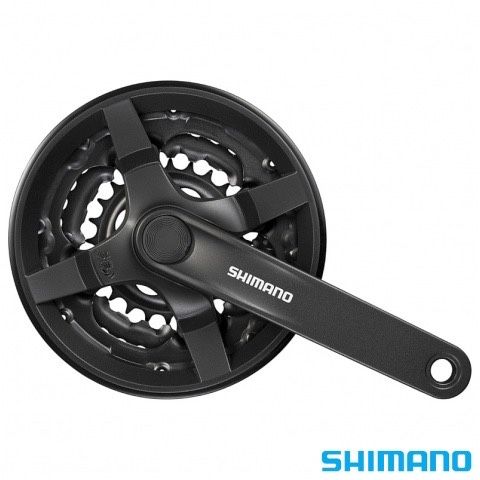 Mechanizm korbowy Shimano FC-TY301 170x28/38/48T czarny