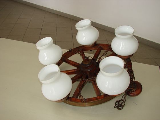Żyrandol , lampa, koło