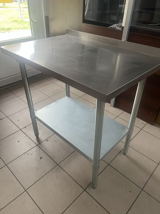 Stół gastronomiczny ze stali nierdzewnej,stan bdb