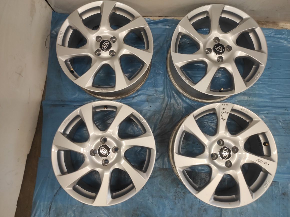 550 Felgi aluminiowe KIA R 17 4x100 Bardzo Ładne