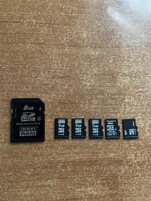 Карти памяті оригінал 8 Gb.