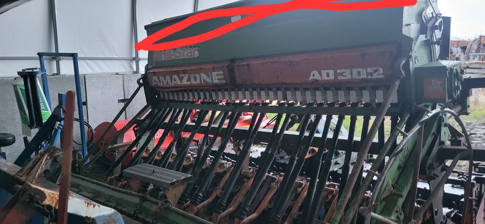 Agregat uprawowo siewny 3m, amazone ad 302, nabudowany, rabewerk