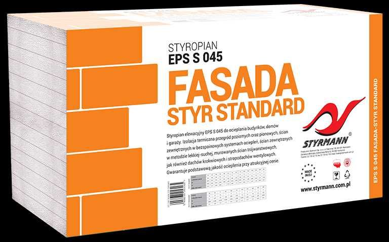 Styropian Fasada EPS 045 Biały Styrmann Elewacyjny Fasadowy na ścianę