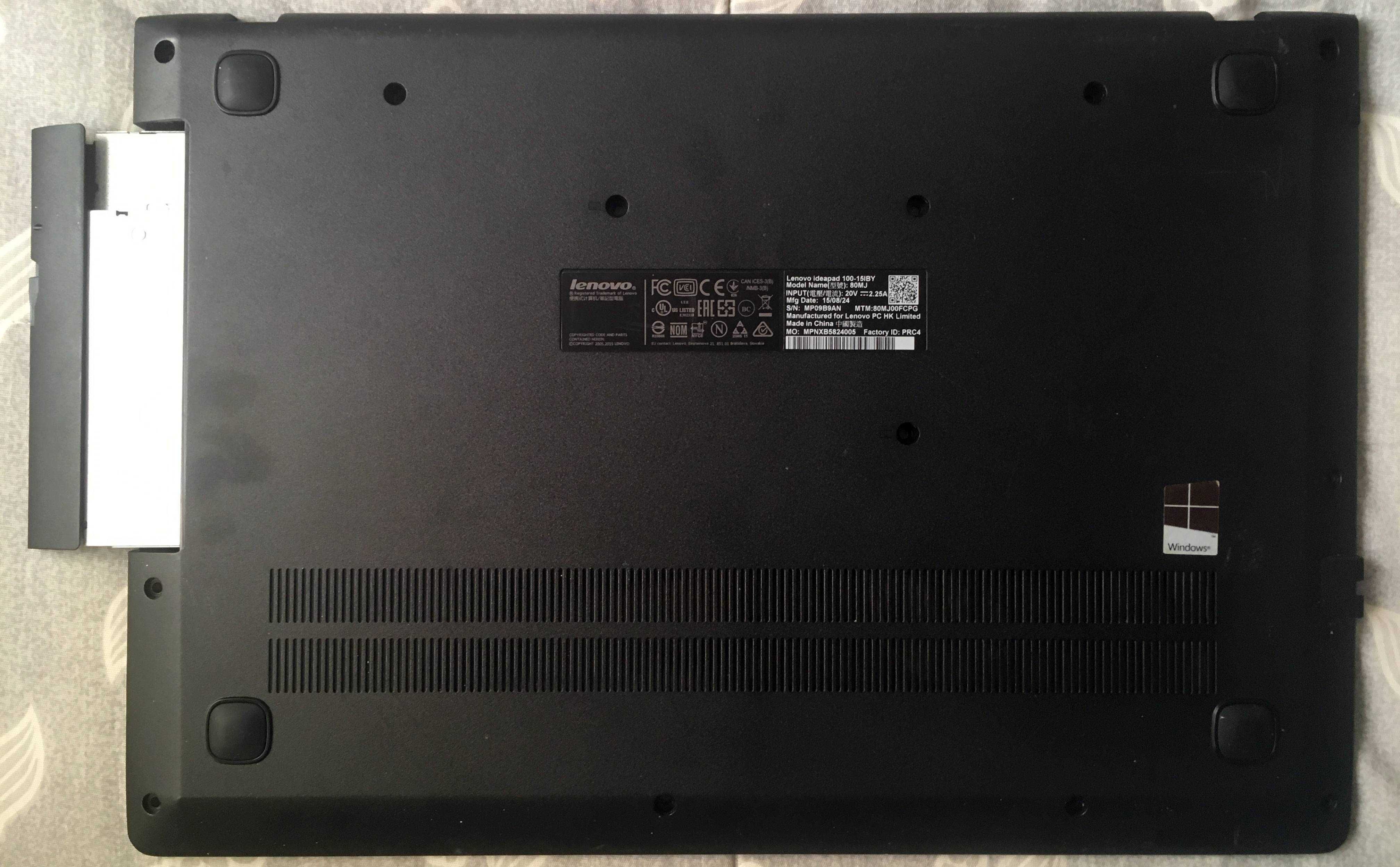 LENOVO 100-15IBY Laptop (ideapad) - Type 80MJ (Motherboard/outros