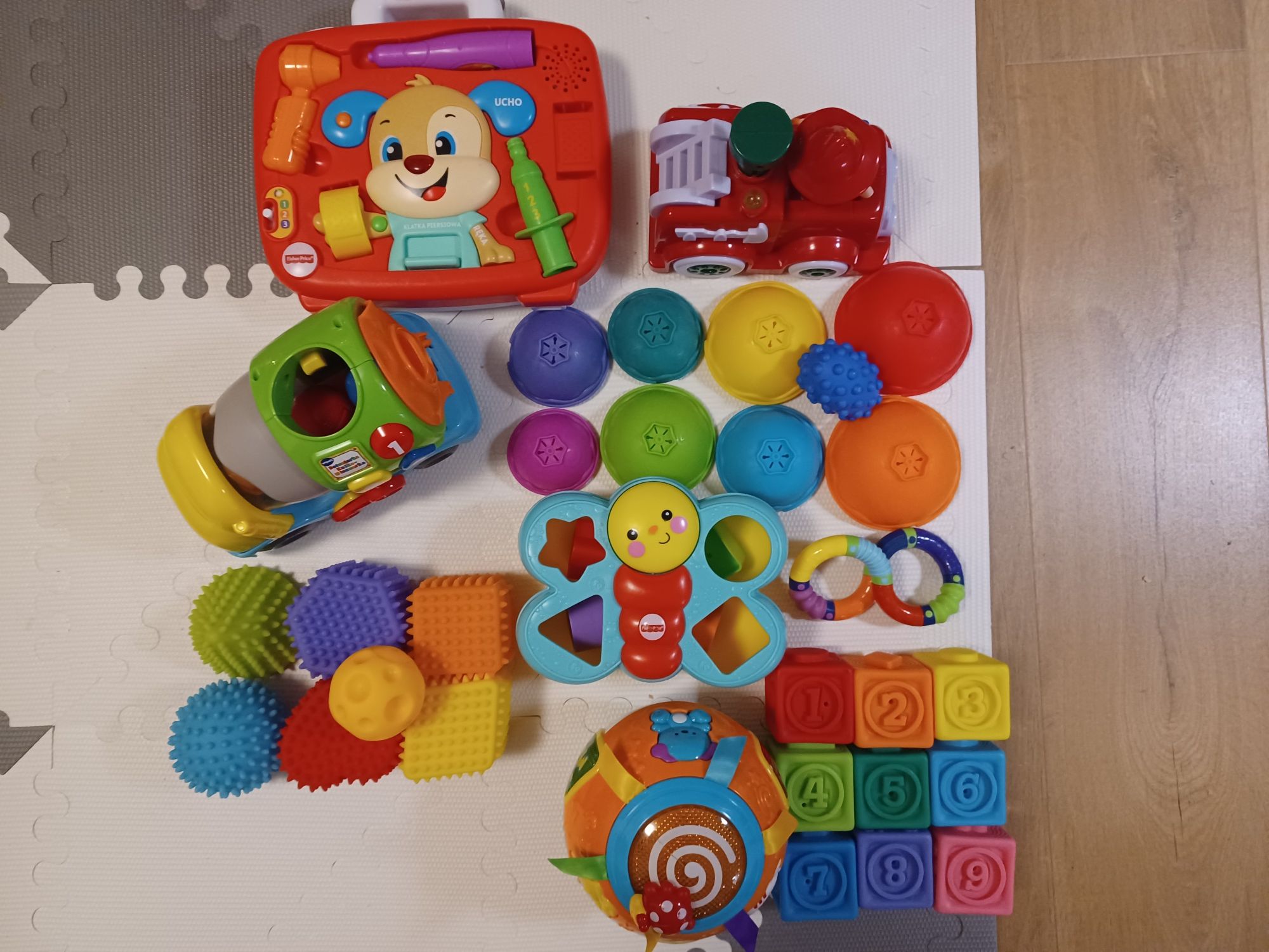 Zabawki zestaw fisher price i inne