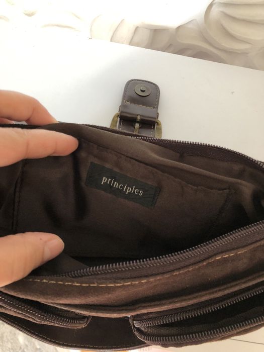 Сумка колір шоколадний, під замш